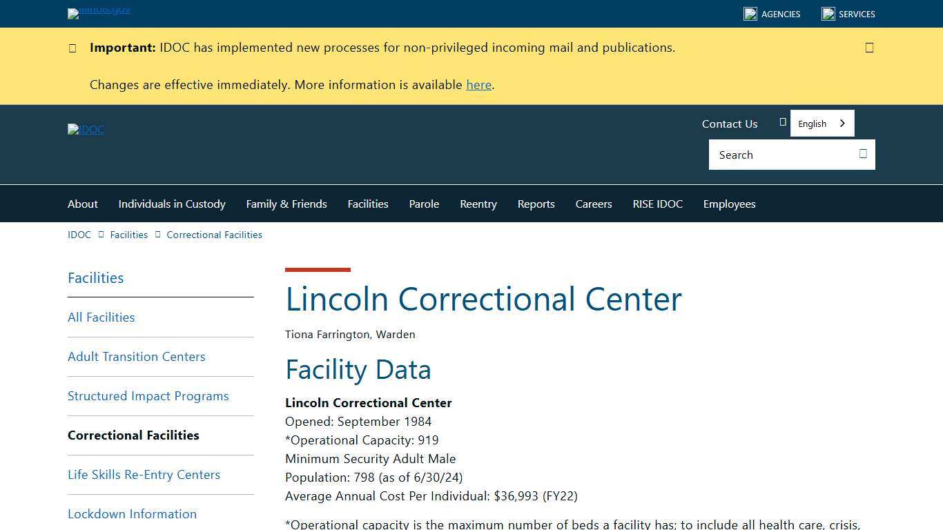 Lincoln Correctional Center